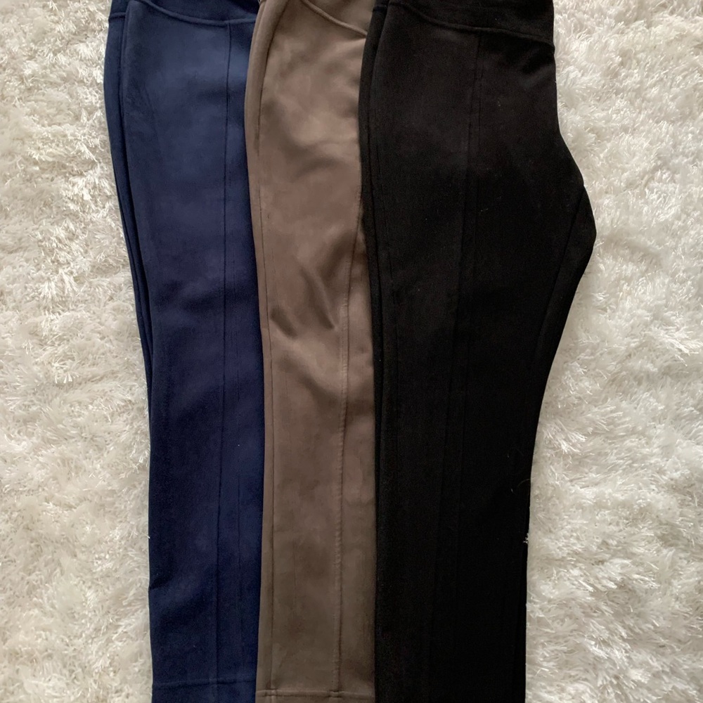 Andrew Marc Women's Leggings in Navy, Brown, and Black